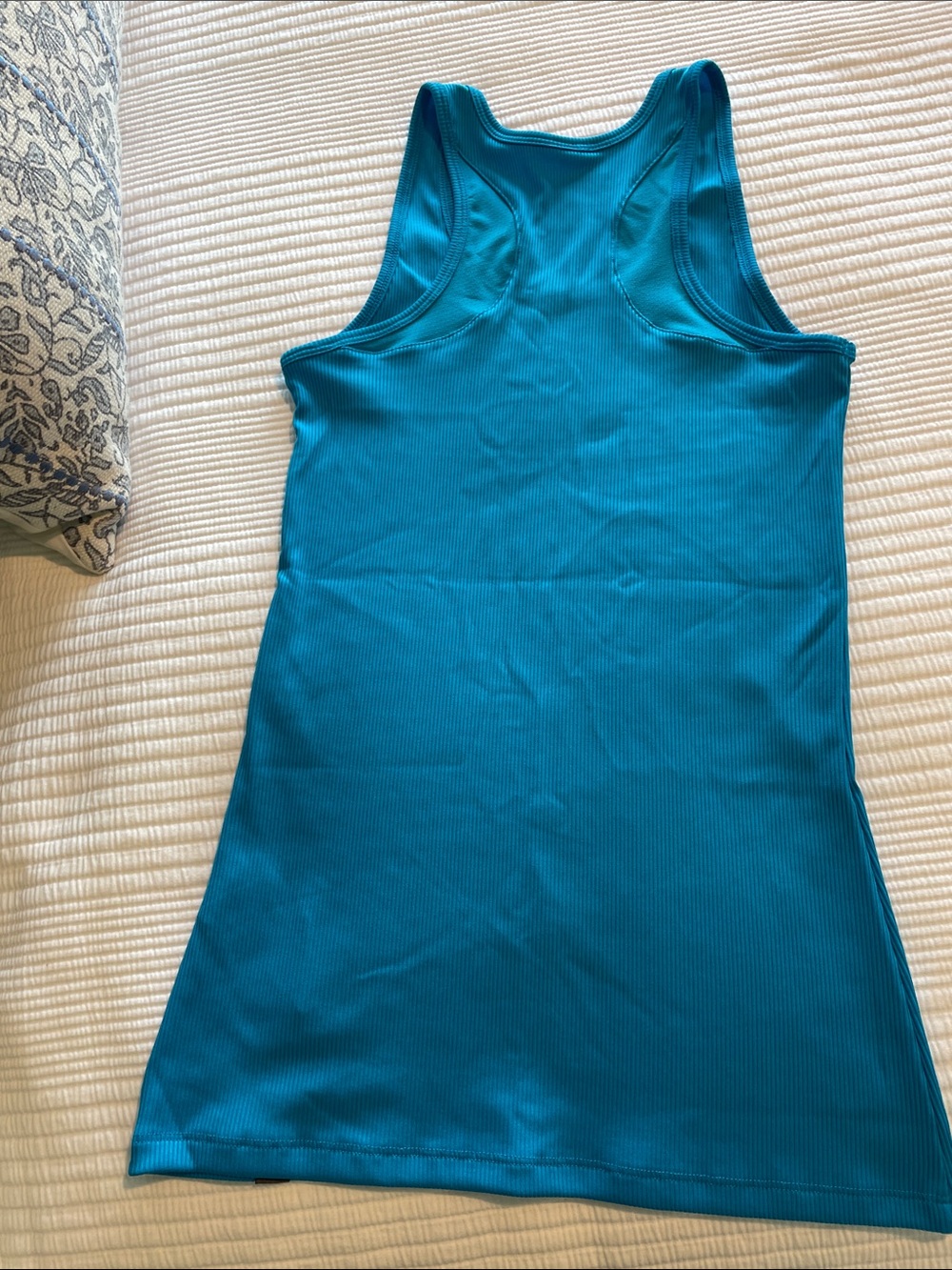 Under Armour Women's Aqua Blue Athletic Ribbed Tank -Small NWOT - Picture 4 of 5